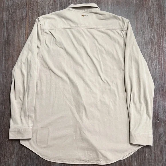 Carhartt Flame Resistant FR MasTec Work Shirt Long Sleeve Tan‎ Mens - Picture 3 of 16